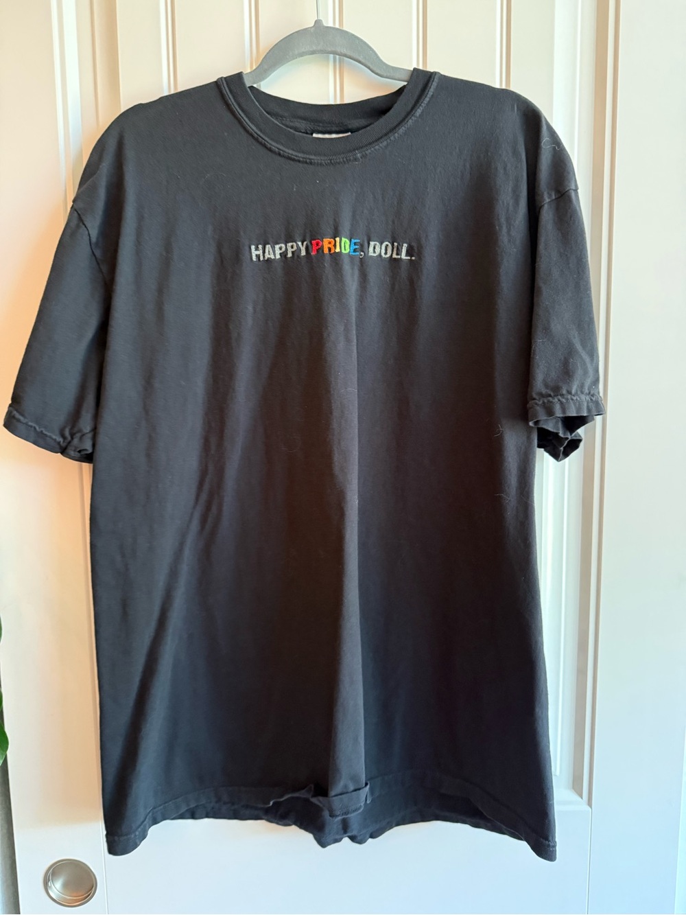 Comfort Colors Black Happy Pride Doll Graphic Tee Shirt XL